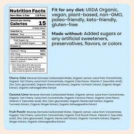 NOOMA - Daily Wellness Soda - Low Calorie & Low Sugar Healthy Soda - Organic & No Sucralose or Aspartame - Supports Muscle Recovery & Immune System - Vegan - Variety Pack - 12 Pack (12oz each)