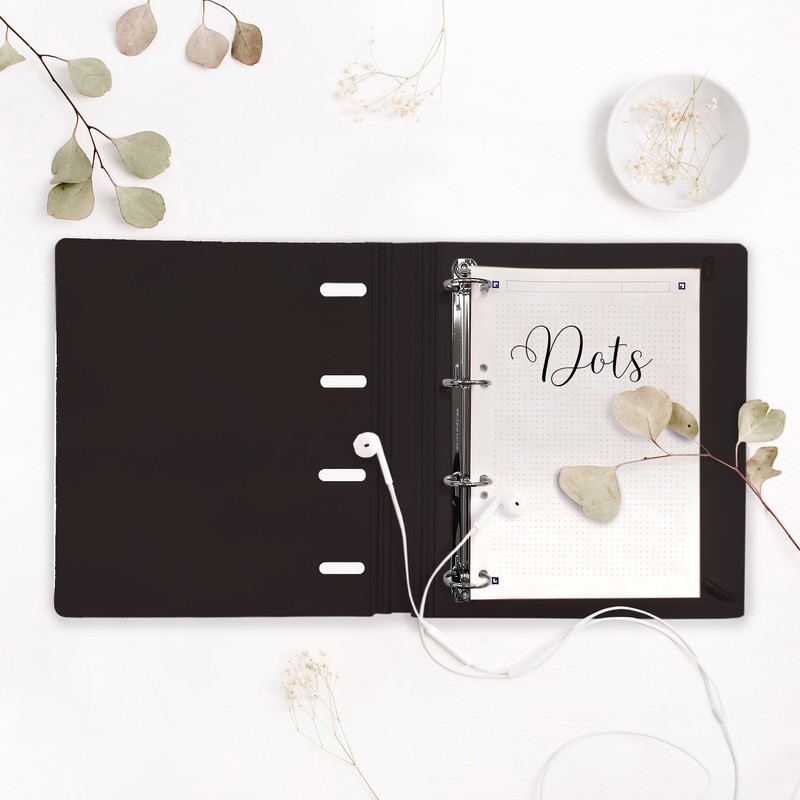 Oxford Live & Go, A5 4-Ring Binder with Polyfoam Plastic,