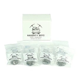 Naughty Boys Coal Company, 12 Nut Coal Bag Samples, Coal for Christmas Stockings, Geological Samples