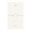 Leviton 1-Gang .625-Inch, Hole Device Telephone/Cable Wallplate, Box Mount, Horizontal
