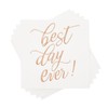 50-Pack Best Day Ever Napkins - Disposable Napkins for Wedding