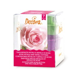 DECORA KIT 7 Cutters Rosen-Set, Plastik, violett, 8.5 x 8.5 x 5 cm