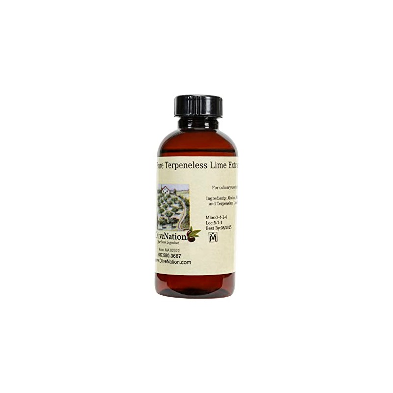Terpeneless Lime Extract - Tart Citrus Flavor for Cakes -