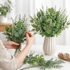 48 PCS Mixed Artificial Eucalyptus Stems Bulk with Hemp Rope