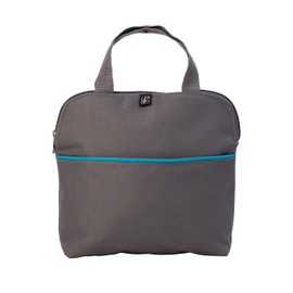 J.L. Childress MaxiCOOL Breastmilk Cooler - Baby Bottle & Food Bag - Ice Pack Included - Insulated & Leak Proof Breastmilk Cooler Bag for Travel - Grey/Teal