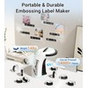 EazeID Embossing Label Maker Machine with 10 Tapes Black, Vintage