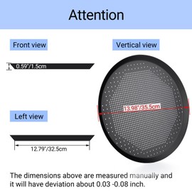 Beasea Pizza Pan 14 Inch, Perforated Pizza Pans with Holes, Heavy Duty Aluminum Alloy Round Pizza Crisper Pan Pizza Baking Tray Bakeware for Home Restaurant Kitchen