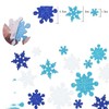 100 Pcs Glitter Snowflake Confetti Party Table Scatter Confetti Foam