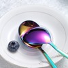 Berglander Rainbow Tablespoons of 6, Stainless Steel Titanium Shiny Colourful