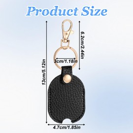 Apausvcm Car Key Cover, Pu Leather Key Sleeve for Broken Key Vintage Key Fod Protector Keychain House Key Cover for Women, Men