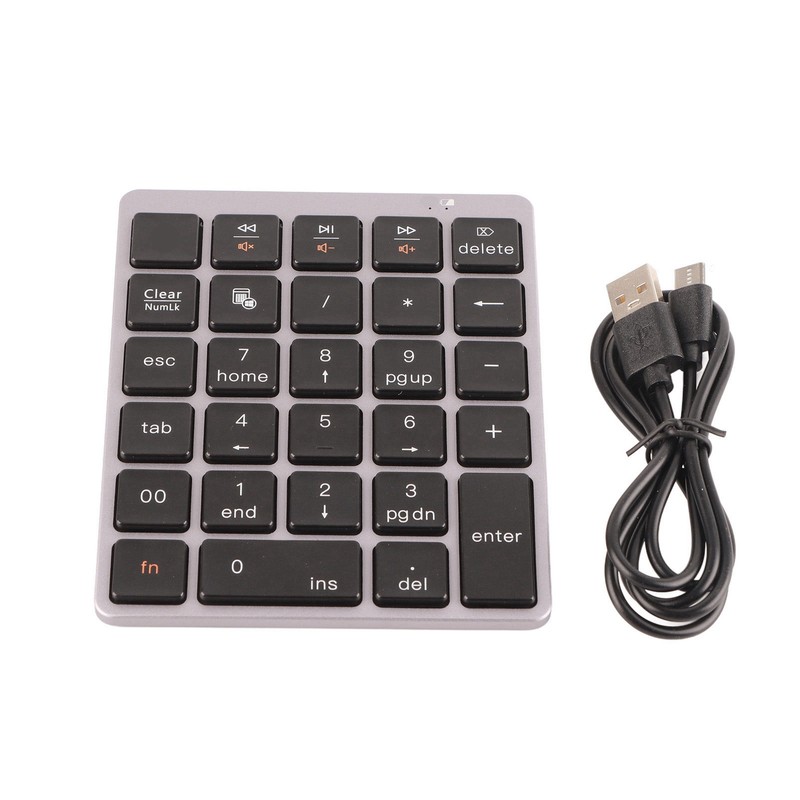 Bluetooth 3.0 Wireless Mechanical Numeric Keypad Notebook Desktop Computer Accessory