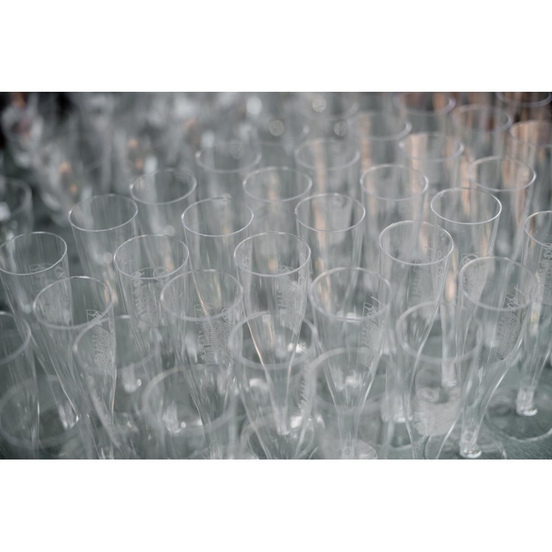 Abena Gastro Plastic Champagne Flutes | Pack of 12 |
