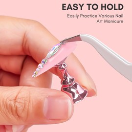 Makartt Nail Stand for Press On Nails Display Practice Nail Holder for Painting Nails Stand Magnetic Fake Nail Holder with 1M Double-sided Tape For Home DIY Salon Supplies