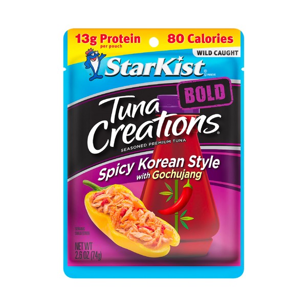 StarKist Tuna Creations Bold estilo coreano picante con gochujang – bolsa de 2.5 onzas
