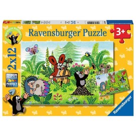 Ravensburger Children's Puzzle - 05090 Garden Party with Friends - Puzzle for Children from 3 Years with 2 x 12 Pieces