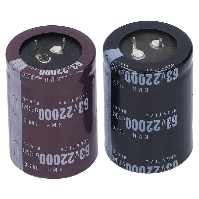 Electrolytic Capacitor 22000μF Aluminum Energy Storage Components 105℃ 35x50mm 63V