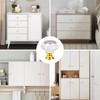 Qshare 6 Pack Crystal Knobs Cabinet Knobs,Single Hole Pull Handle
