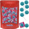 100 Blue Raspberry Lollipops Candy Suckers for Kids, Perfect for