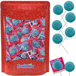 100 Blue Raspberry Lollipops Candy Suckers for Kids, Perfect for Gifting, Parties, Events