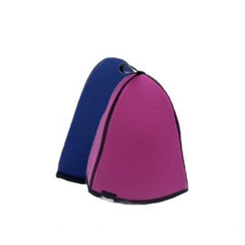 SAUNOI SABOU Sauna Hat, Lightweight, Washable, (Dark Pink x Navy)