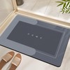 Super Absorbent Bath Mat Quick-Drying Thin Bathroom Mat Non-Slip Stain