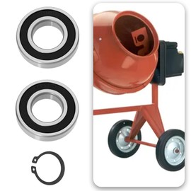 EMSea Pack of 2 35 x 72 x 17 mm Drum Bearings with Circlips Compatible with LESCHA VM 140S SM 145S VM 160S Compatible with Format 165 Concrete Mixer Replacement Parts