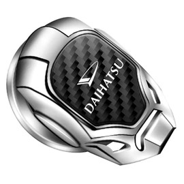 （MHNETY）Engine Push Button Cover Suitable for Daihatsu Car Start-Stop Button Switch Decorative Cover Switch Cover Car Start Button Ring Engine Push Ring Engine Starter Cover Zinc Alloy + Carbon Fiber