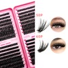Selawasty DIY Lash Extension Kit 640pcs Individual Lashes Clusters D