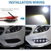 JRQLOV 4Pcs 23mm COB DC 12V Eagle Eye LED Car
