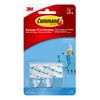 Command Small Clear Oval Hooks, Indoor Use, 2-Hooks, 4-Strips, Decorate