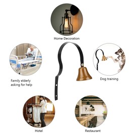 Joyzan Shopkeepers Bell, Door Opening Chime Antique Alloy Metal Ringer Wall Mounted Dog Training Doorbell Retro Traditional Hanging Loud Tone Ring Business Entry Customer Home Office Retail Store Shop