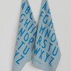 Design Letters Classic Tea Towel (Black) - 100% Cotton, Oeko-Tex