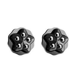 24 Pack Black Self Adhesive Ball Caster Wheel for Kitchen Appliances, Appliance Caster Wheels with Brake Pads
