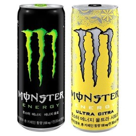 Monster 355ml Green 20 cans + Citra 20 cans Total 40 cans (31354158) / 몬스터 355ml 그린 20캔+시트라 20캔 총40캔 (31354158)