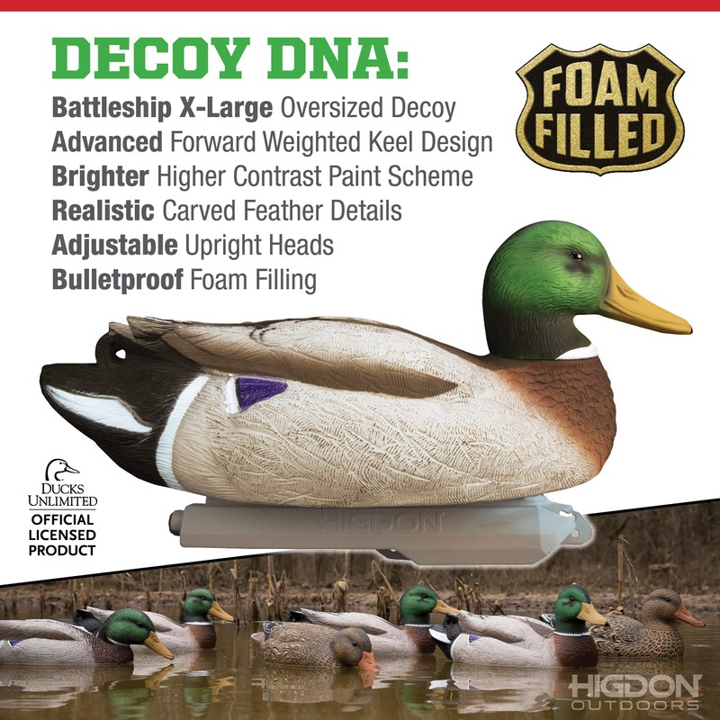 Higdon Outdoors Battleship Mallard, Foam Filled