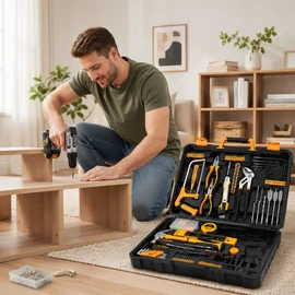 20V Cordless Drill Kit for Home Repairs – Rechargeable Power Tool Set for Furniture Assembly & DIY Projects