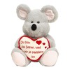 Lifestyle & More Cuddly Toy Mouse with Heart Du bist