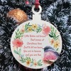 Robin Red Breast Memorial Bauble Hanging Tree Decoration Mum Dad