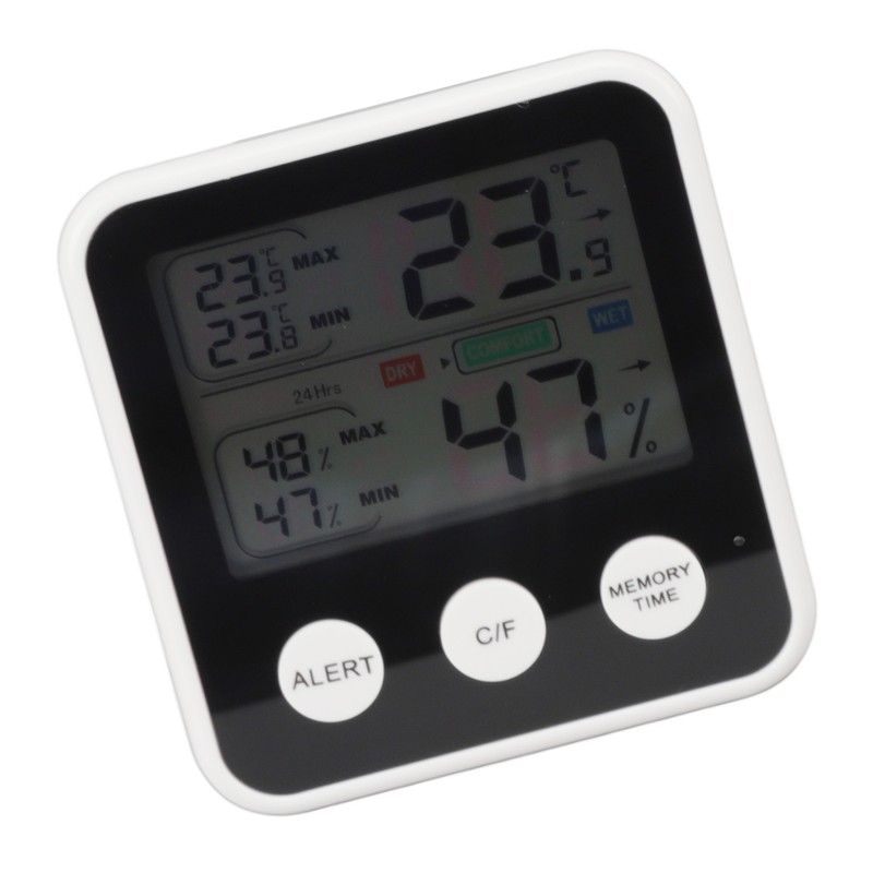 Room Thermometer 3.7in LCD Display High Accuracy Comfort Level Indicator
