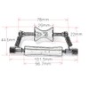 Alnicov Guitar Rolling Capo Adjustable Capo for Acoustic Guitar Electric