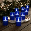 VIODAIM 12Pack Flickering Flameless LED Candles with Timer, Battery Powered