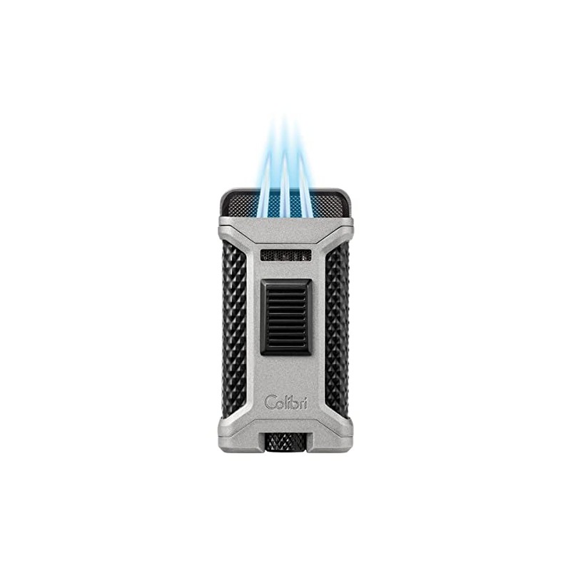 Colibri Ascari Triple Jet Flame Butane Lighter, Windproof & Refillable,