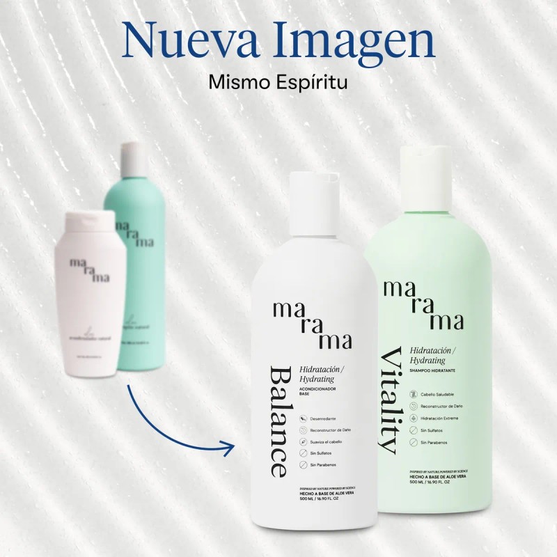 Marama Aloe Y Herbal Kit Tratamiento Para Cabello Maltratado Vitality