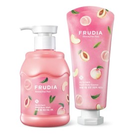 Frudia Gel Baño Durazno 350ml, Crema Corporal Durazno 200ml Tipo de envase Botella y tubo