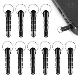 Earphone Jack, Cover, Earphone Jack, Accessories, Pack of 10, 0.14 inch (3.5 mm), Waterproof, Dustproof, Earphone Accessories, Durable, Portable