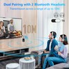 Bluetooth 5.3 Transmitter Adapter for Airplane 2-in-1 Wireless Bluetooth Audio