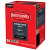 Community Coffee Signature Blend 24 Count Coffee Pods, Dark Roast,