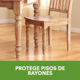 Scotch Felt Furniture Pads 4 PCS Furniture Pads for Hardwood Floors, Round, Beige, 3" Diameter