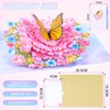 Ghope 3D Pop Up Card Butterflies on Flowers with Envelope,