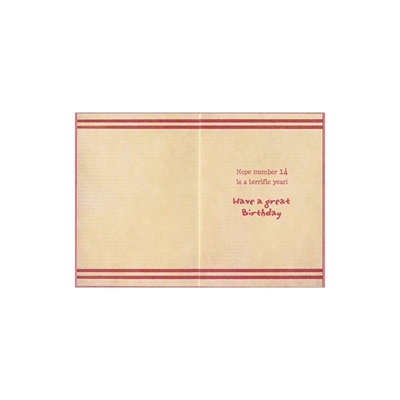 Designer Greetings Red Sneakers Age 14 / 14th Birthday Card